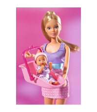 Imagine Papusa Steffi Baby Sitter