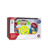 Imagine Consola bebe bord masina cu volan muzical si functiuni