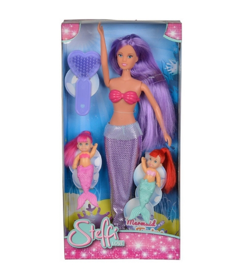 Imagine Papusa Steffi Sirena cu Corp Mov