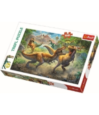 Imagine Puzzle Trefl 160 Tyrannosauri in lupta
