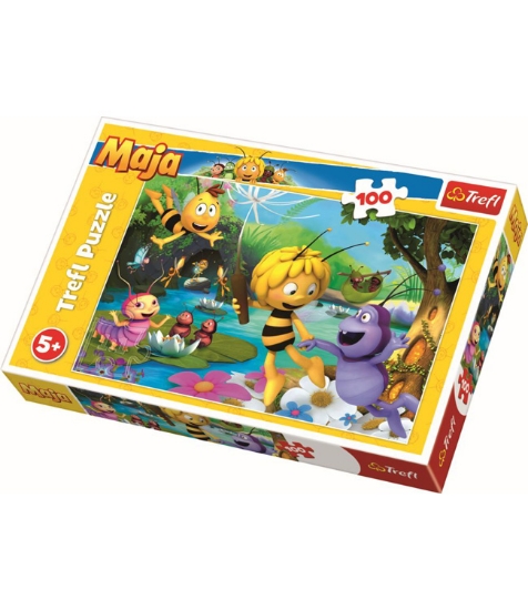 Imagine Puzzle Trefl 100 Albinuta Maya si Prietenii