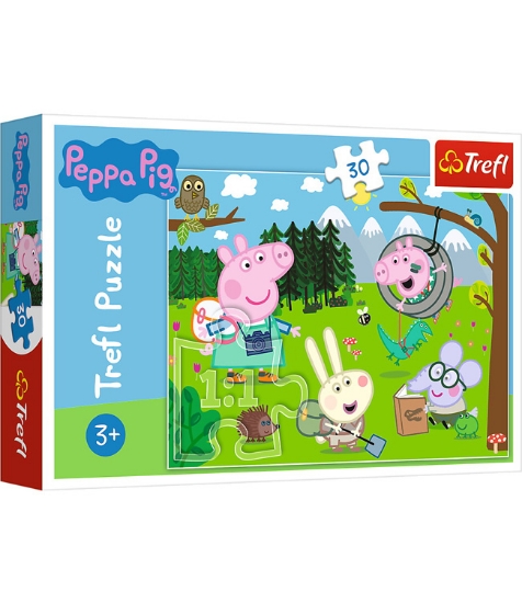 Imagine Puzzle Trefl 30 Peppa Pig in Drumetie