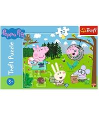 Imagine Puzzle Trefl 30 Peppa Pig in Drumetie