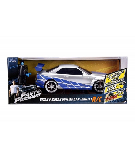 Imagine Fast And Furious RC Nissan Skyline Gtr scara 1 la 16