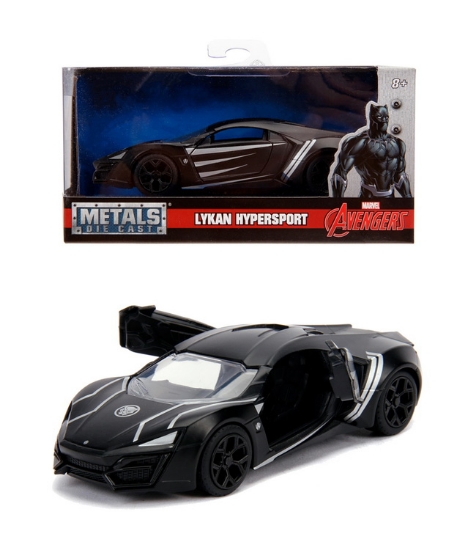 Imagine Masinuta metalica Black Panther Lykan Hypersport scara 1 la 32