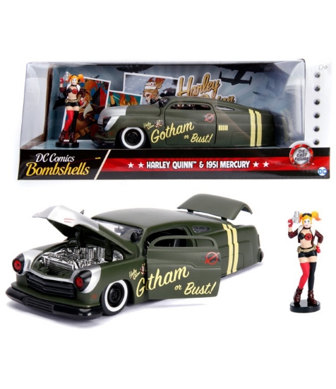 Imagine DC Comics Bombshells 1951 Mercury Harley Quinn scara 1 la 24