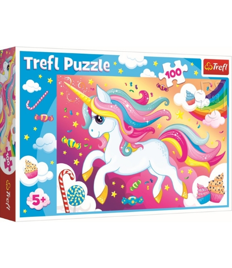 Imagine Puzzle Trefl 100 Frumosul Unicorn