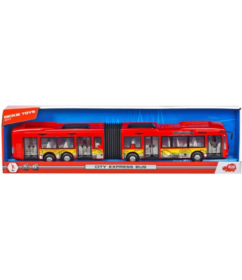 Imagine Autobuz rosu City Express 46 cm