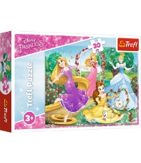 Imagine Puzzle Trefl 30 Printese Disney in Gradina Palatului