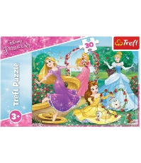 Imagine Puzzle Trefl 30 Printese Disney in Gradina Palatului