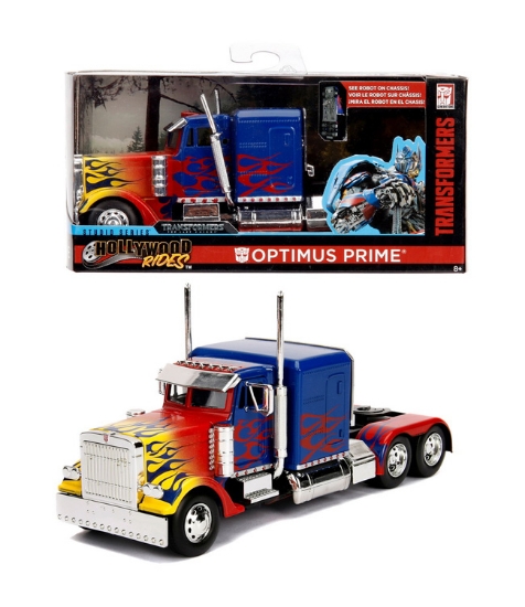 Imagine Masinuta metalica Transformers  T1 Optimus Prime scara 1 la 32