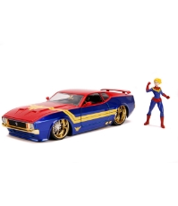 Imagine Masinuta metalica Captain Marvel 1973 Ford Mustang Mach 1 scara 1 la 24