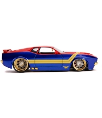 Imagine Masinuta metalica Captain Marvel 1973 Ford Mustang Mach 1 scara 1 la 24
