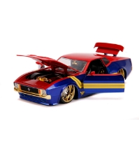 Imagine Masinuta metalica Captain Marvel 1973 Ford Mustang Mach 1 scara 1 la 24