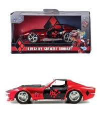 Imagine Masina metalica Harley Quinn 1969 Corvette Stingray scara 1 la 32