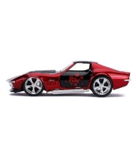 Imagine Masina metalica Harley Quinn 1969 Corvette Stingray scara 1 la 32