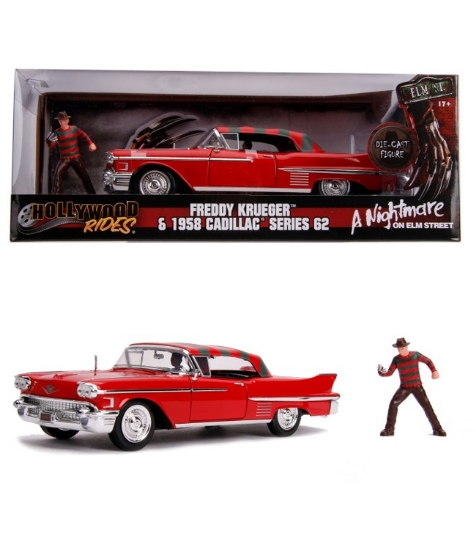 Imagine Macheta metalica Freddy Krueger 1958 Cadillac Model 62 scara 1 la 24