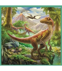 Imagine Puzzle Trefl 3In1 Lumea Extraordinara a Dinozaurilor