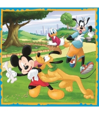 Imagine Puzzle Trefl 3In1 Mickey Mouse si Prietenii