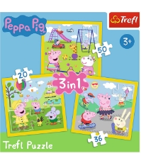 Imagine Puzzle Trefl 3In1 Peppa Pig O Zi Aniversara