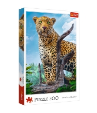 Imagine Puzzle Trefl 500 Leopard in Savana