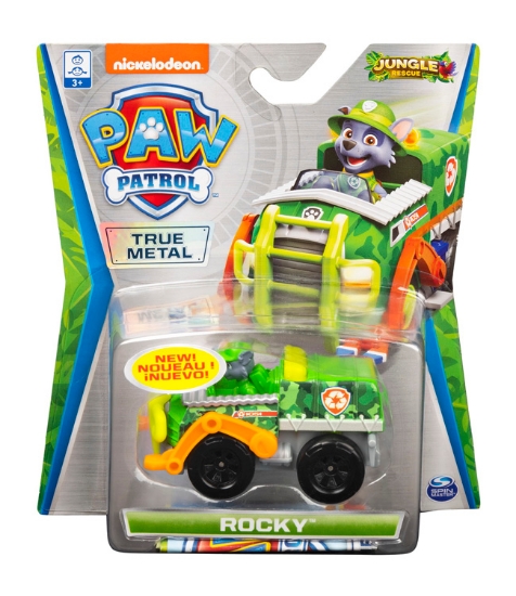 Imagine Patrula Catelusilor masinuta metalica Rocky Jungle Rescue