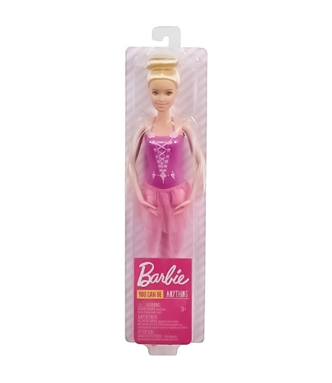 Imagine Papusa Barbie Balerina Blonda cu Costum Roz