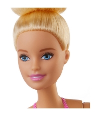 Imagine Papusa Barbie Balerina Blonda cu Costum Roz