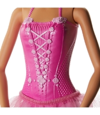 Imagine Papusa Barbie Balerina Blonda cu Costum Roz