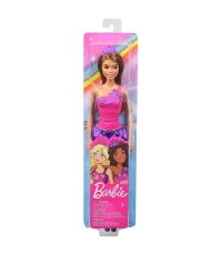 Imagine Barbie papusa Printesa cu rochita mov