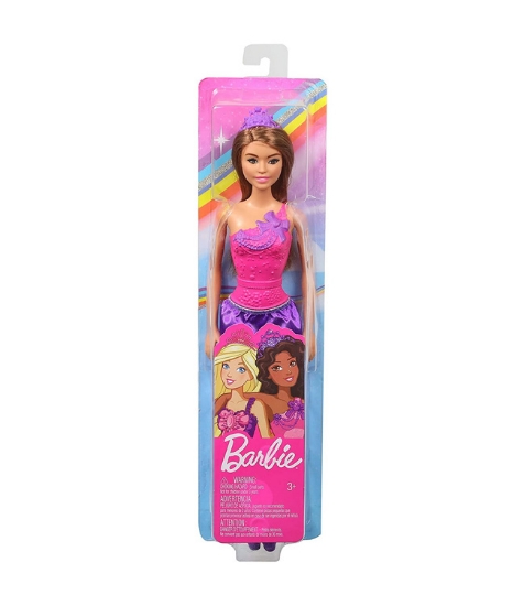 Imagine Barbie papusa Printesa cu rochita mov