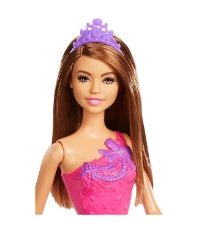 Imagine Barbie papusa Printesa cu rochita mov