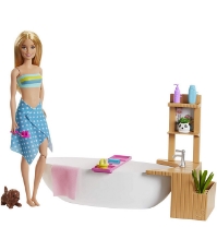 Imagine Barbie set cu papusa O Baie Relaxanta