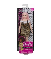 Imagine Papusa Barbie Fashionista cu parul de culoare roz