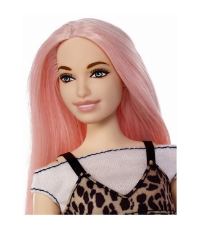 Imagine Papusa Barbie Fashionista cu parul de culoare roz