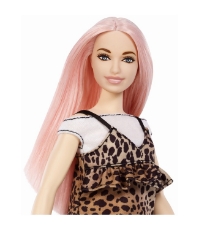 Imagine Papusa Barbie Fashionista cu parul de culoare roz