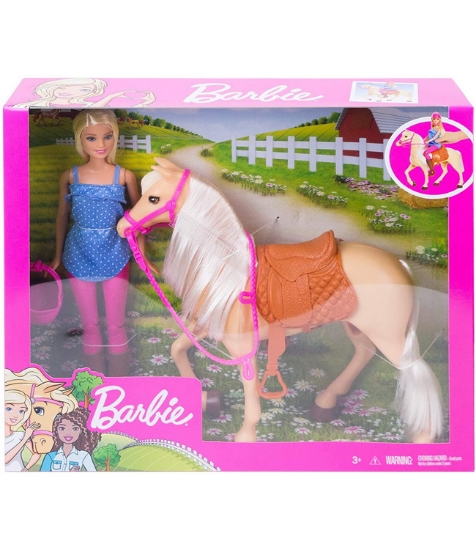 Imagine Barbie set papusa cu Cal