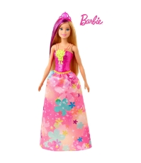 Imagine Barbie papusa Dreamtopia Printesa cu coronita roz