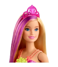 Imagine Barbie papusa Dreamtopia Printesa cu coronita roz