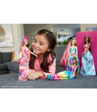 Imagine Barbie papusa Dreamtopia Printesa cu coronita roz