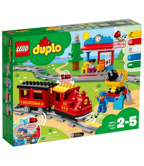 Imagine Lego Duplo Tren cu aburi 10874