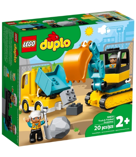 Imagine Lego Duplo  Camion si excavator pe senile 10931