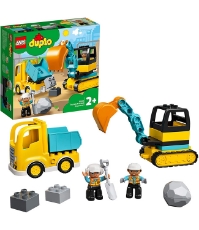 Imagine Lego Duplo  Camion si excavator pe senile 10931