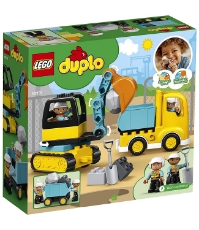 Imagine Lego Duplo  Camion si excavator pe senile 10931