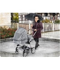 Imagine Protectie de ploaie universala cu fermoar pentru carucioare RainCover Classic+ 84069