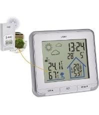 Imagine Statie meteo wireless LIFE TFA 35.1153.02, cu transmitator wireless extern inclus, alba