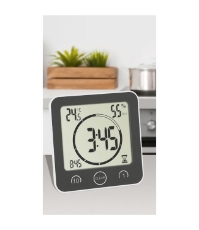 Imagine Ceas digital cu timer si termohigrometru pentru bucatarie si baie TFA 60.4001.10