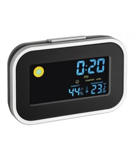 Imagine Termo-higrometru cu ceas si alarma TFA 60.2015