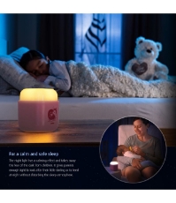 Imagine Lampa de veghe 2 in 1 cu LED-uri roz 52144