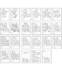 Imagine Carte de colorat cu activitati in limba engleza si abtibilduri 1 - 20